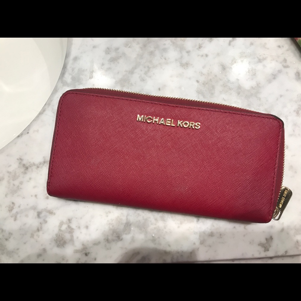 Red Michael Kors Wallet